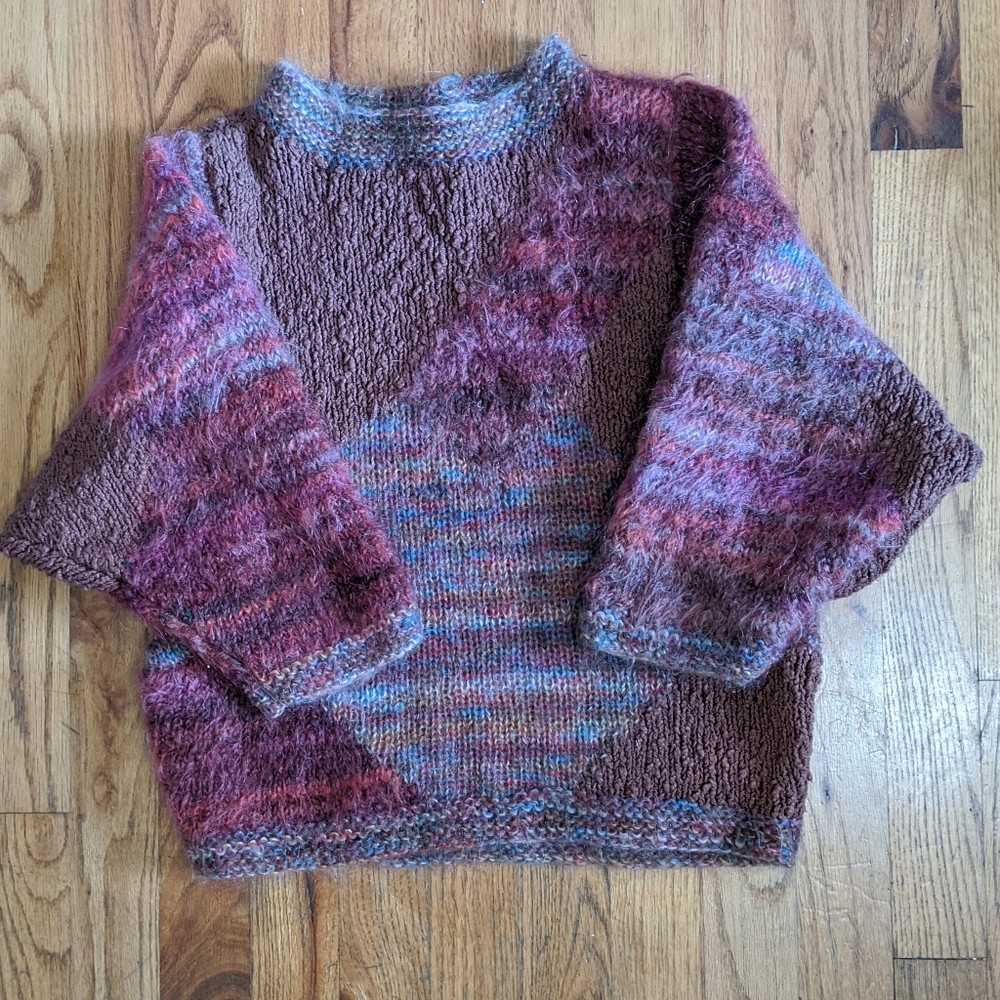 Unique hand knotted sweater